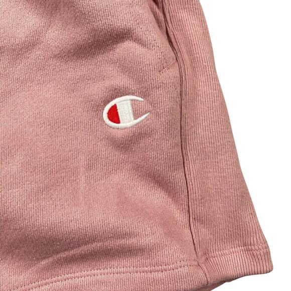Champion Shorts 2XL Pink Reverse Weave Heavyweight Fleece Drawstring - Picture 2 of 5